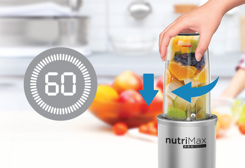 Kevesebb mint 60 másodperc alatt egészséges turmixot készíthet. Könnyen használható.