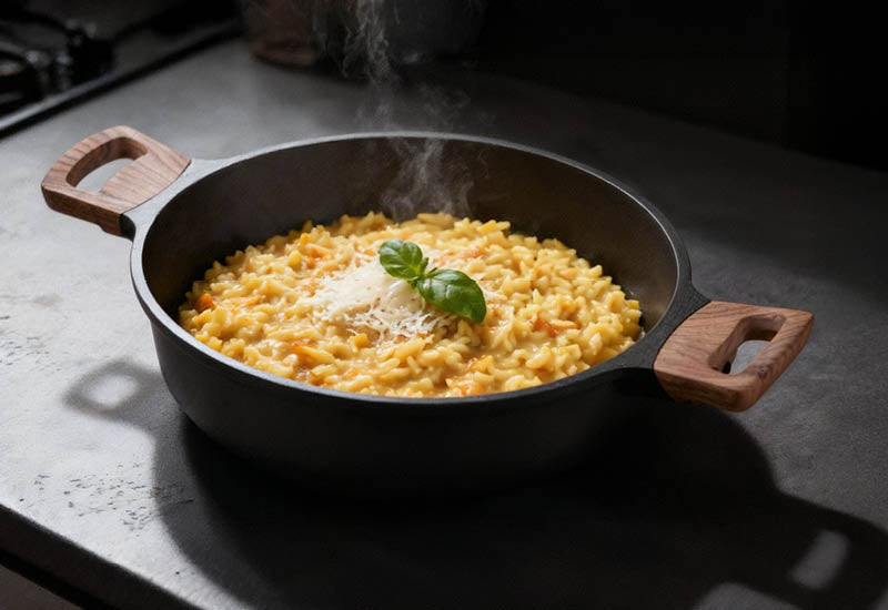 Kiválasztott, kiváló minőségű anyagok a gyors főzéshez és a hosszú élettartam érdekében.