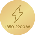 1850–2200 W teljesítmény a gyors melegítéshez2