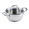 Rosmarino rozsdamentes acél fazék üvegfedővel Pour&Cook II – 2,6 L, 20 cm