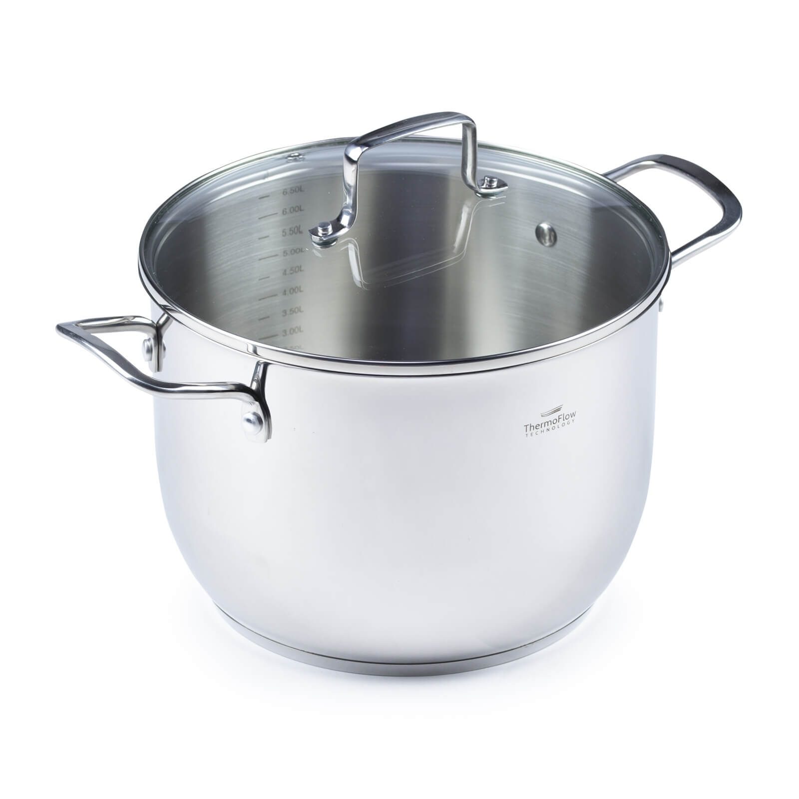 Rosmarino rozsdamentes acél fazék üvegfedővel Pour&Cook II – 7 L, 24 cm