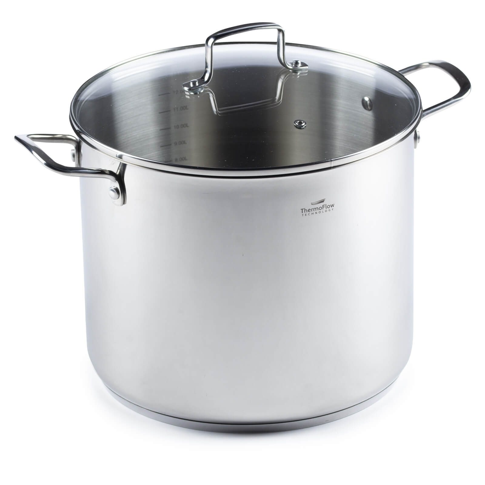 Rosmarino rozsdamentes acél fazék üvegfedővel Pour&Cook II – 14 L, 28 cm