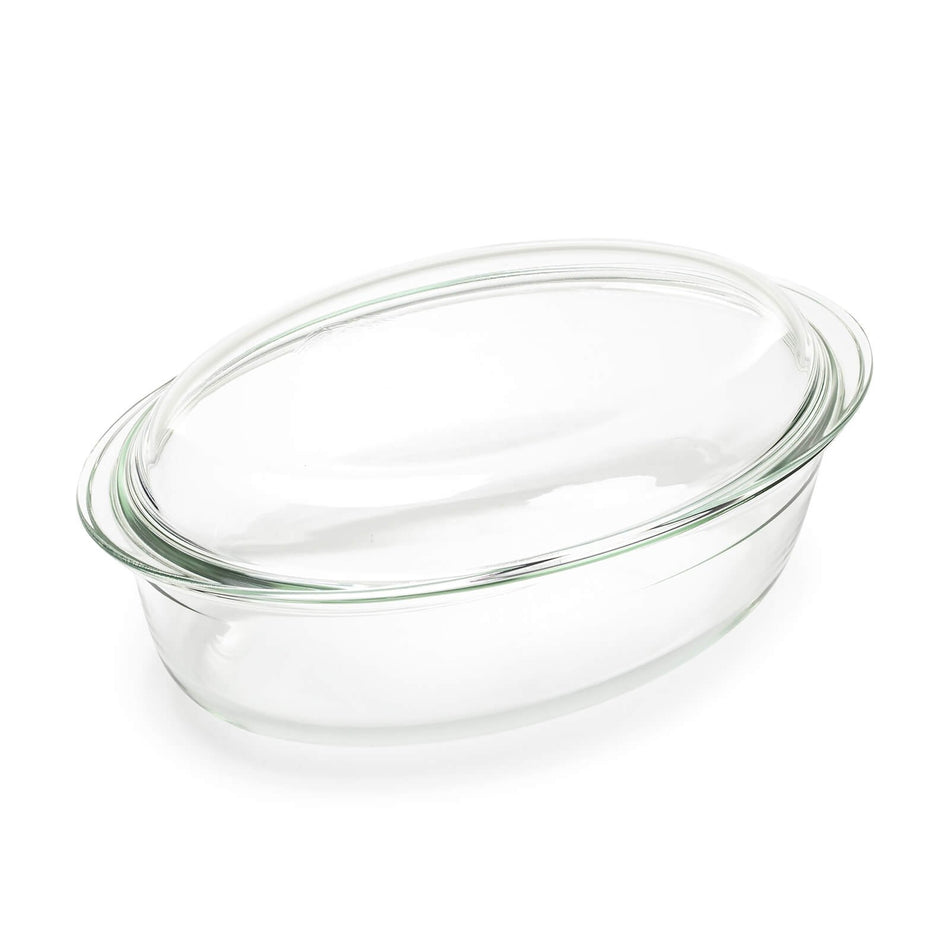 Ovális üveg tepsi fedéllel Rosmarino Bake&Go – 4000 ml
