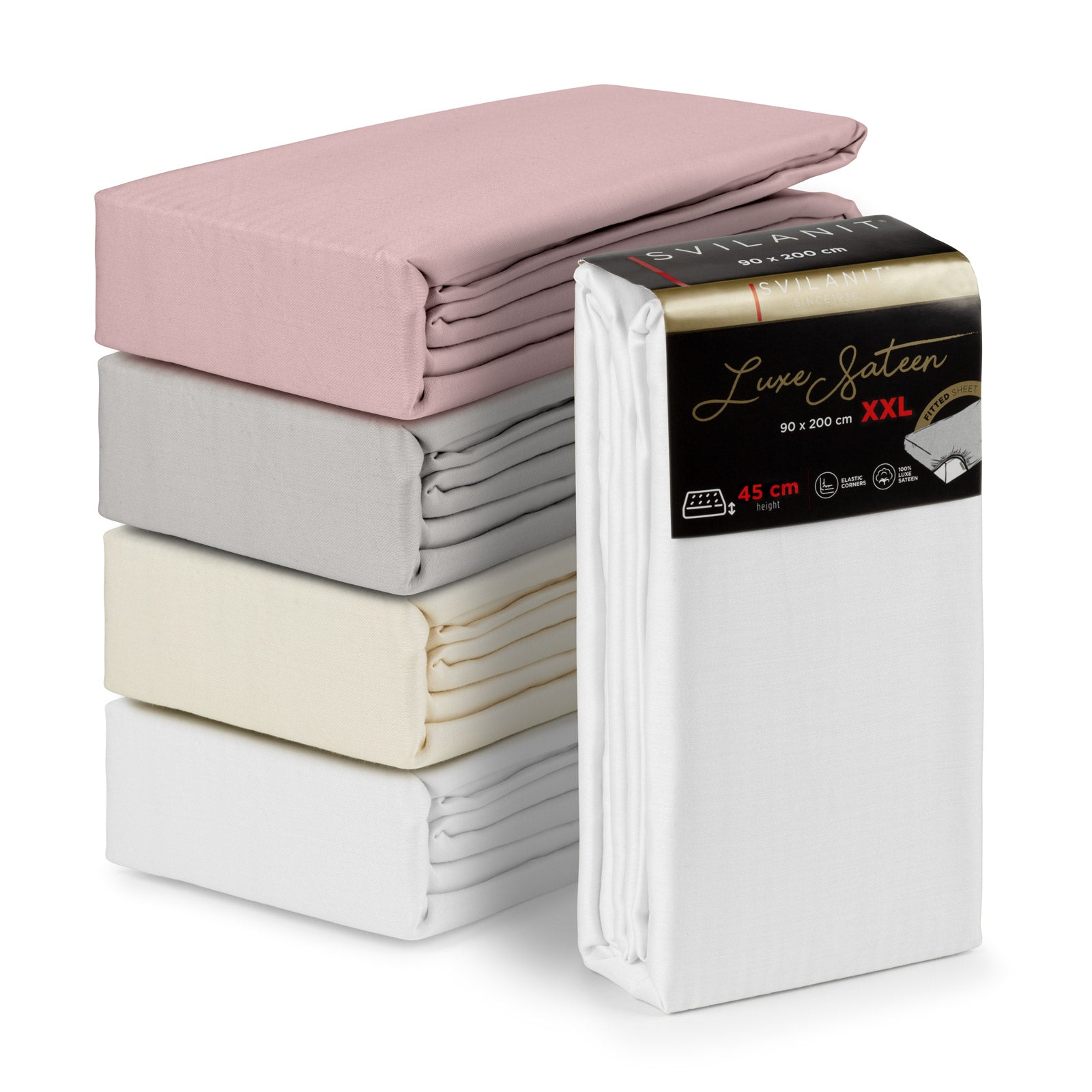 Luxe sateen XXL szatén gumis lepedő