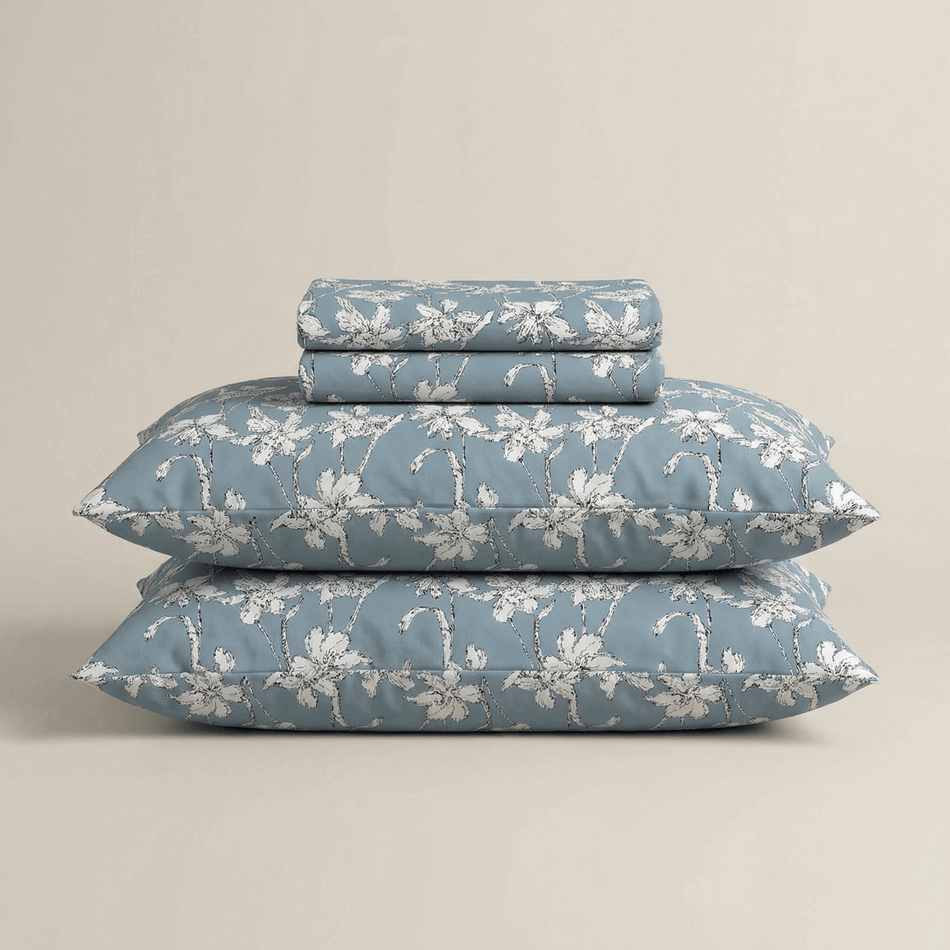 Pamut-szatén ágyneműhuzat Wildflowers