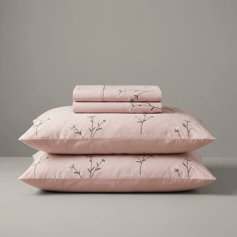 PREMIUM pamut-szatén hímzett ágyneműhuzat Eila