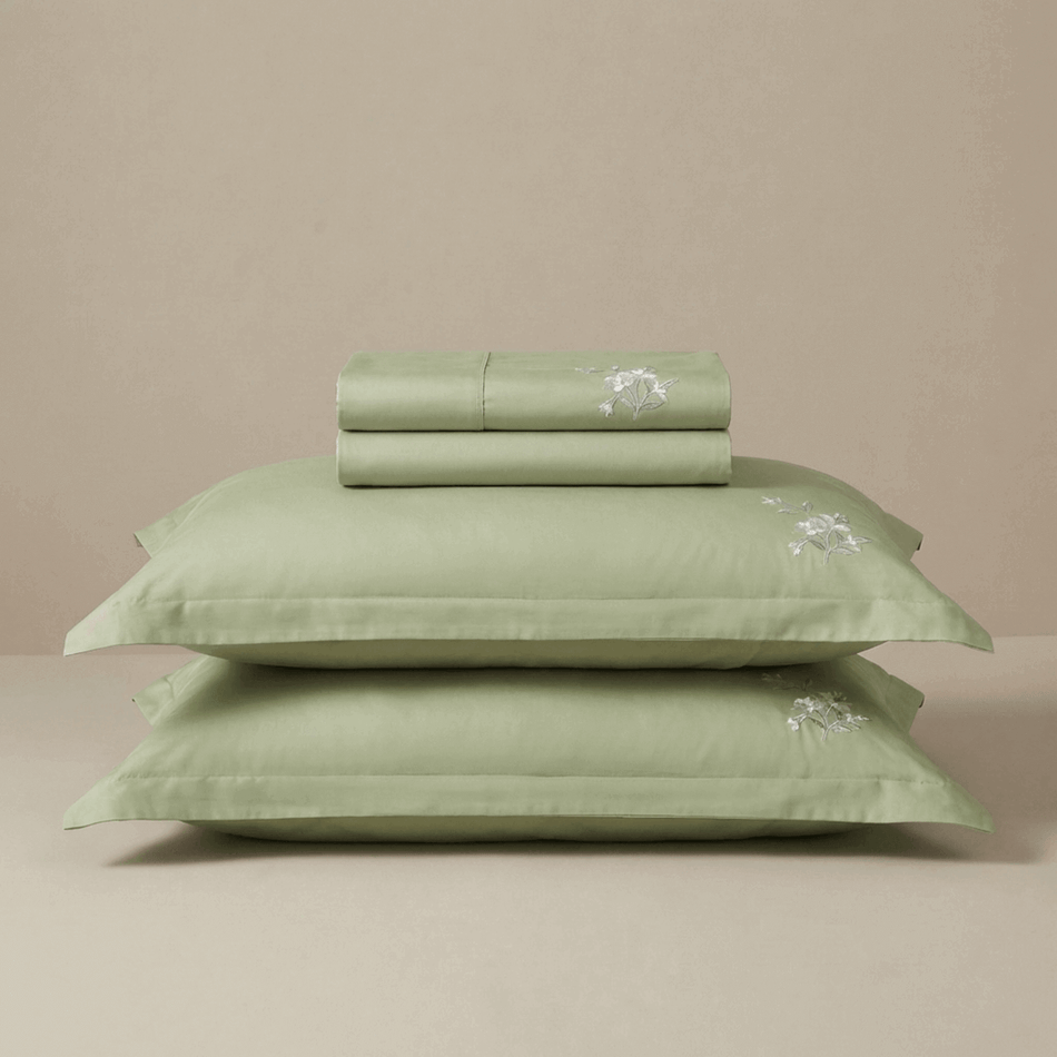 PREMIUM pamut-szatén hímzett ágyneműhuzat Jannes