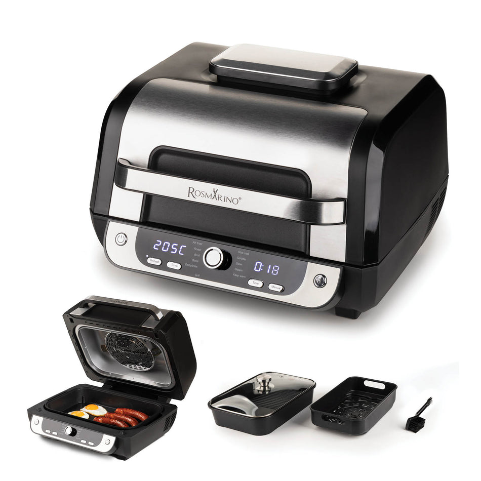 Rosmarino AirGrill Pro forrólevegős sütő – 6 L