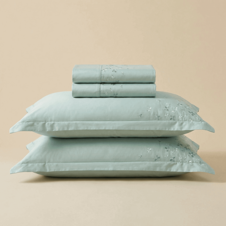 PREMIUM pamut-szatén hímzett ágyneműhuzat Nora