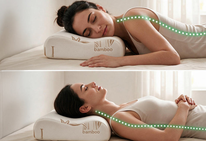 Ergonomikus hullámforma oldalt és háton alváshoz