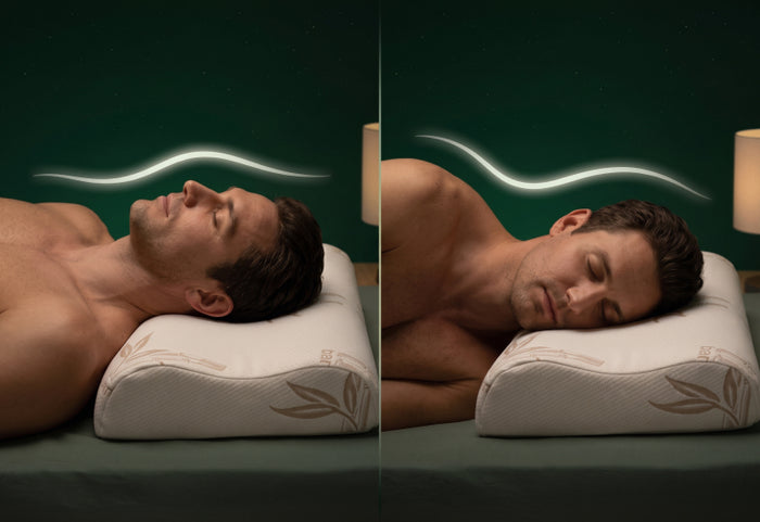 Ergonomikus hullámforma oldal- és háton alváshoz