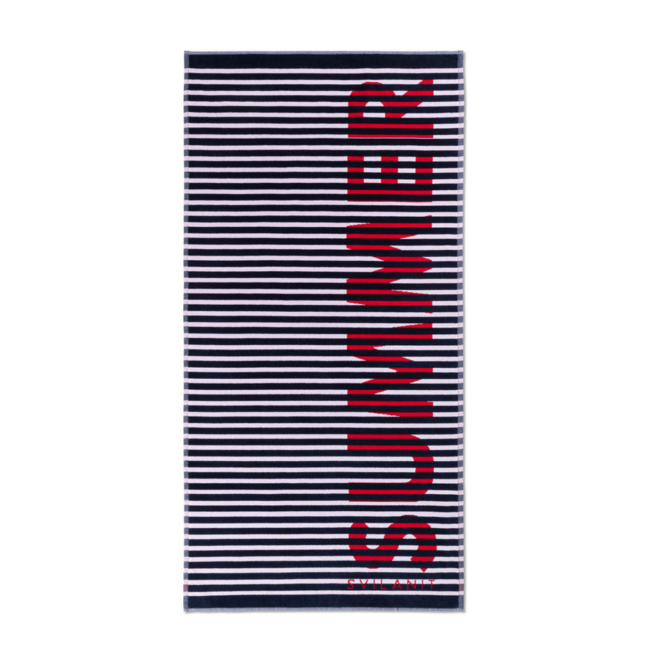 Strandtörölköző Red Summer, 80 x 160 cm