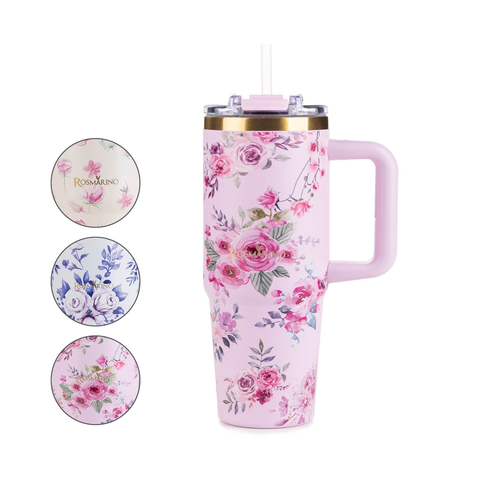 Thermos pohár Rosmarino MegaCup Roses 870 ml