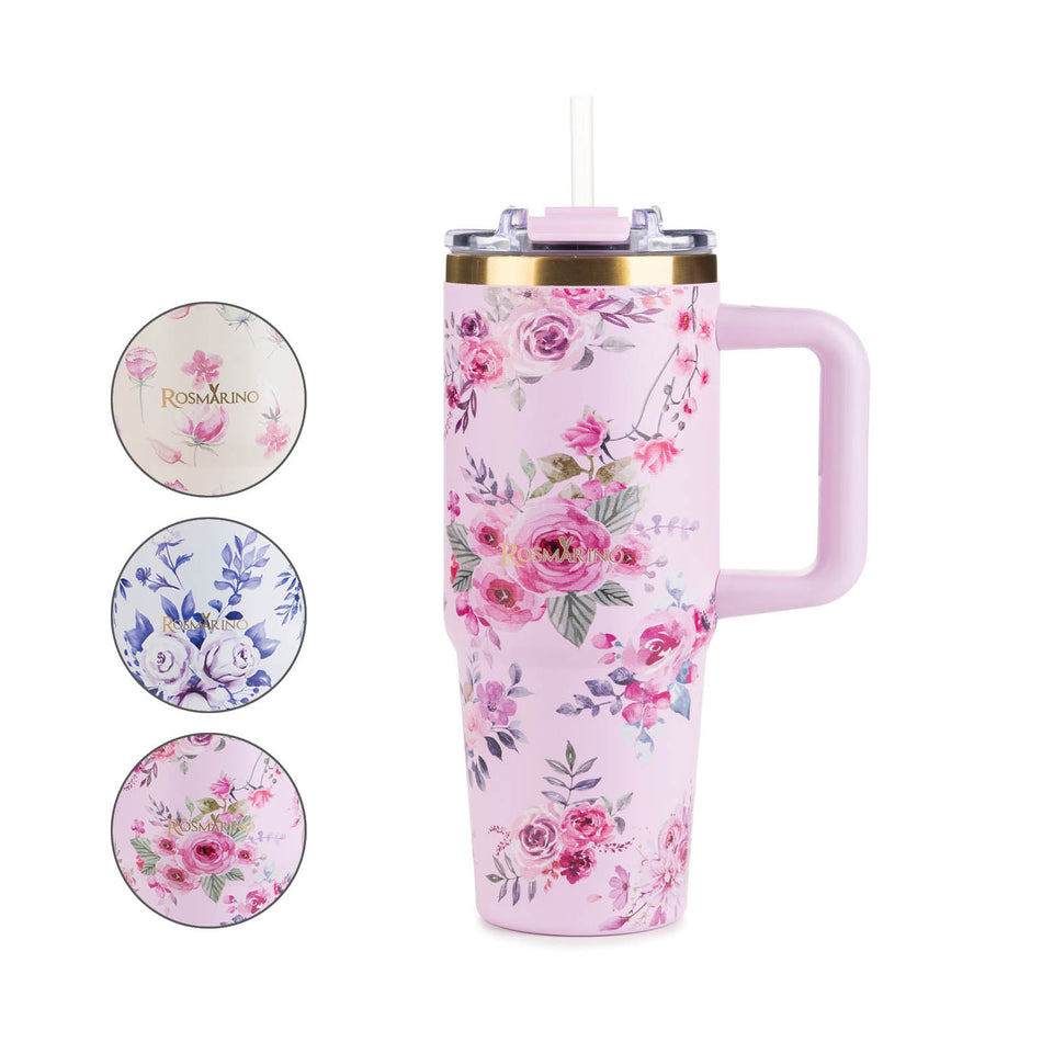 Thermos pohár Rosmarino MegaCup Roses 870 ml