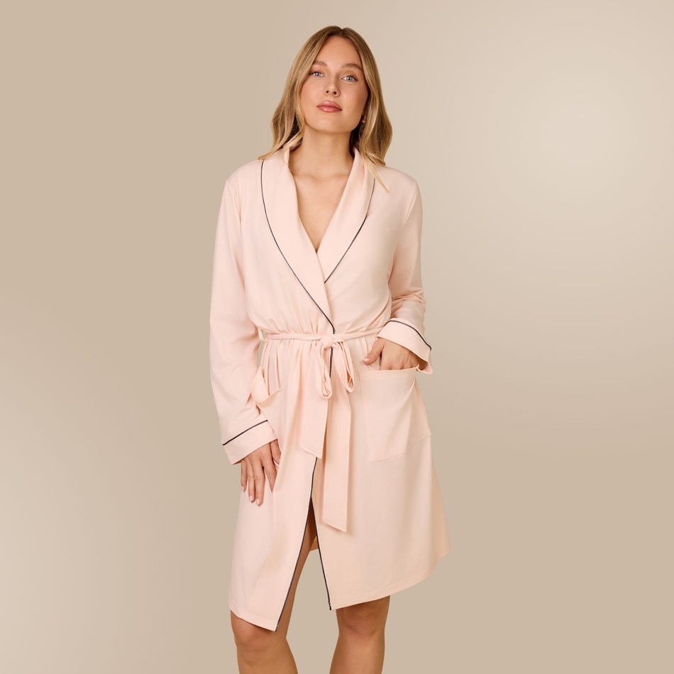 Svilanit női köntös Luméa – Cloud Rose