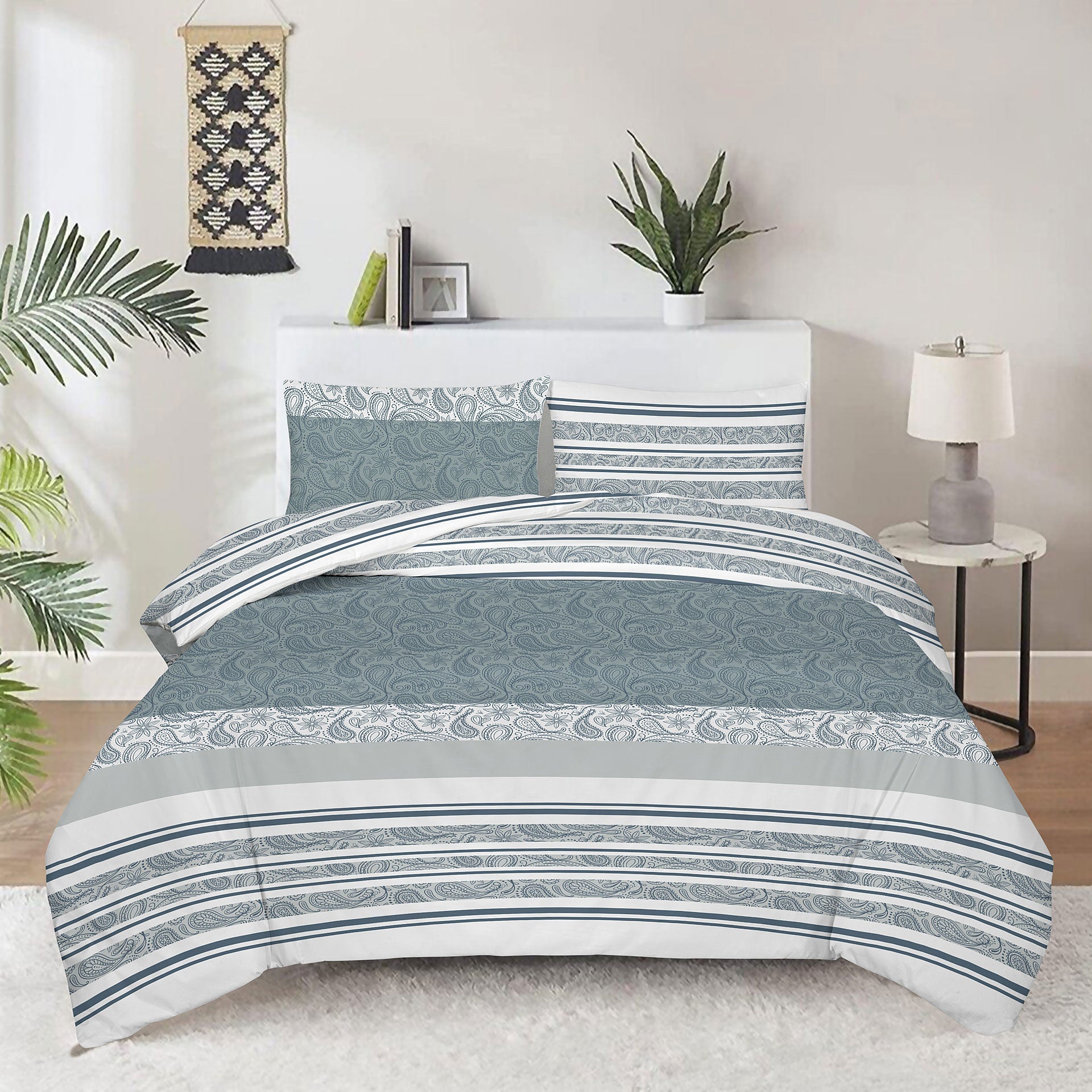 Pamut-szatén ágyneműhuzat Svilanit Silver Lines