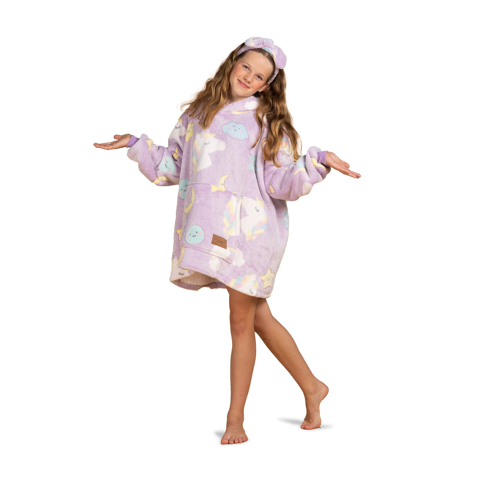 Svilanit gyerek kapucnis takaró + ajándék: zokni/fejpánt