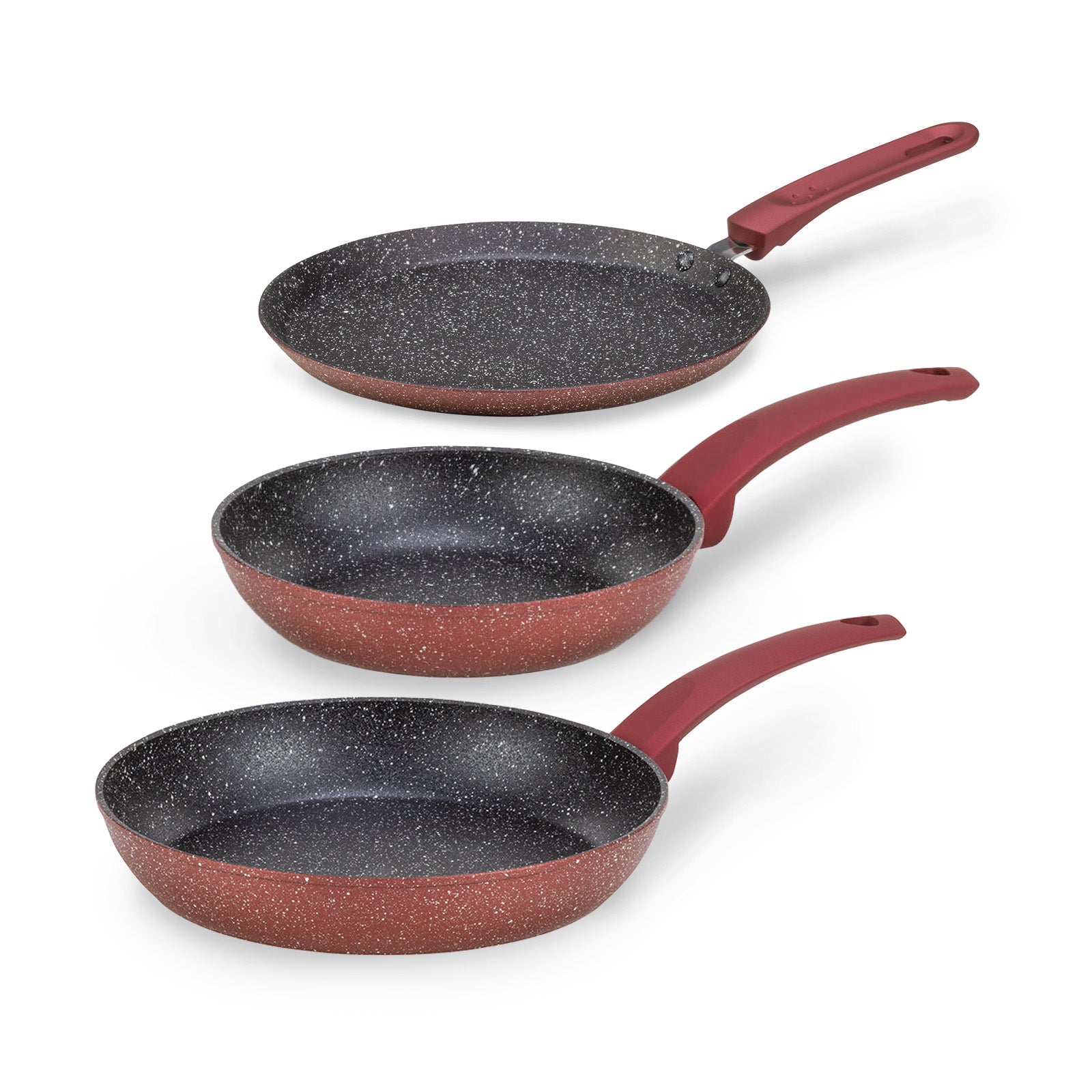 3 darabos Rosmarino Lava Stone Grape serpenyő készlet