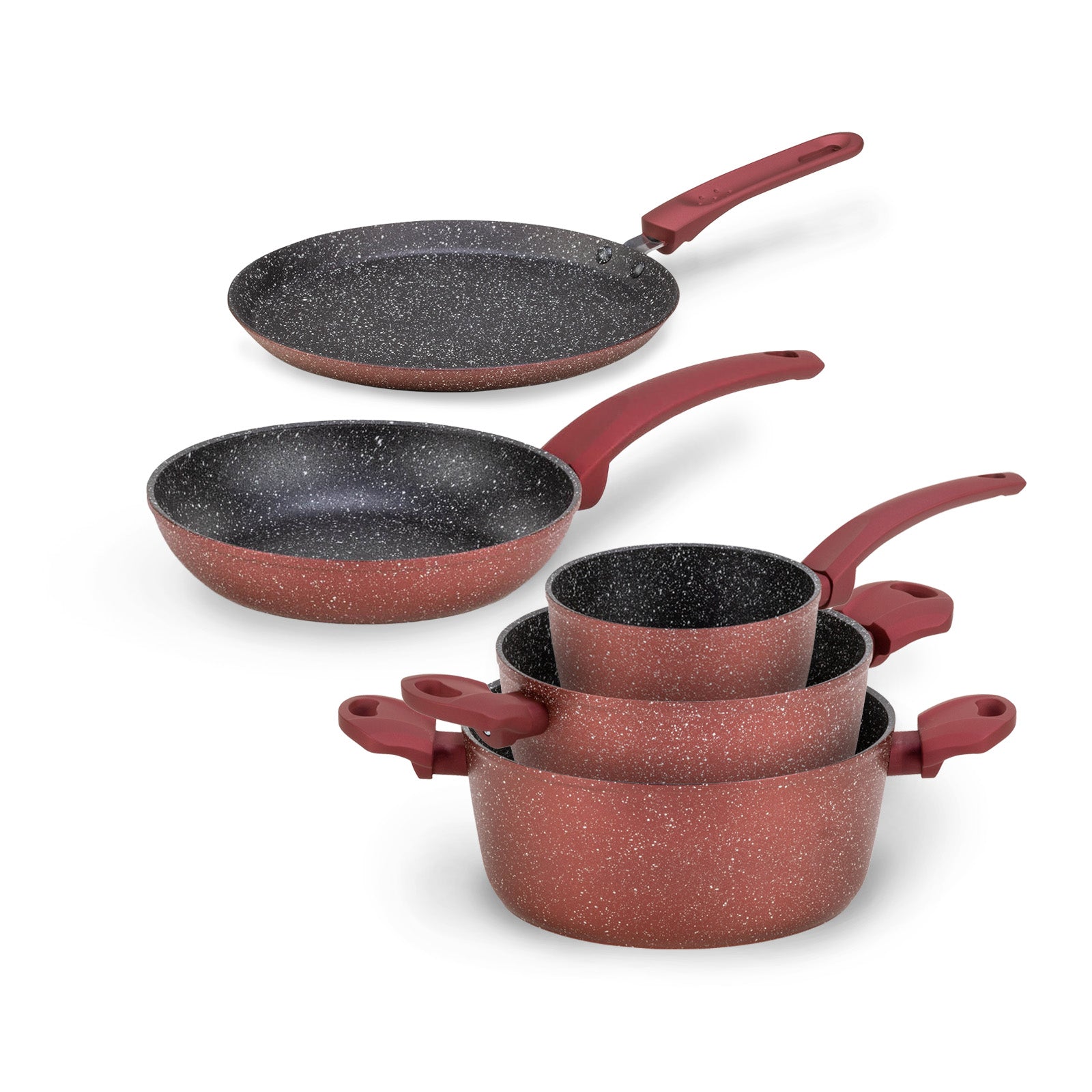 5 darabos Rosmarino Lava Stone Grape főzőedénykészlet