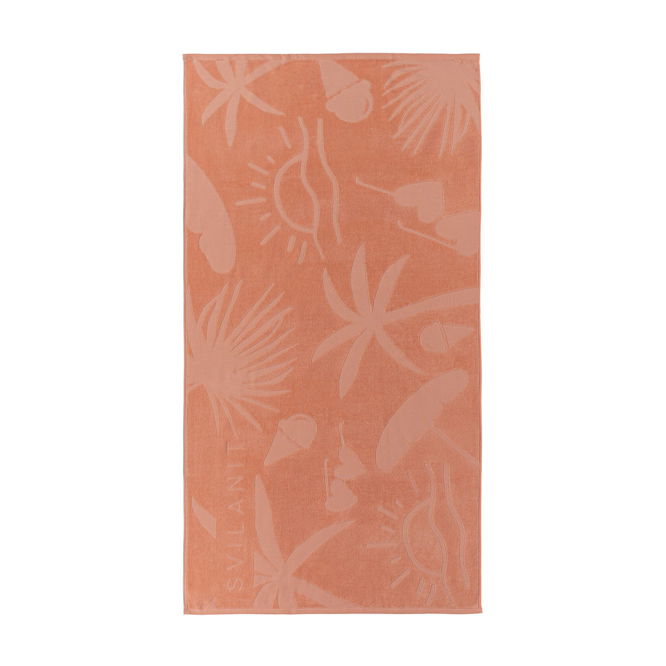 Svilanit prémium strandtörölköző Summer Pink, 80 x 160 cm