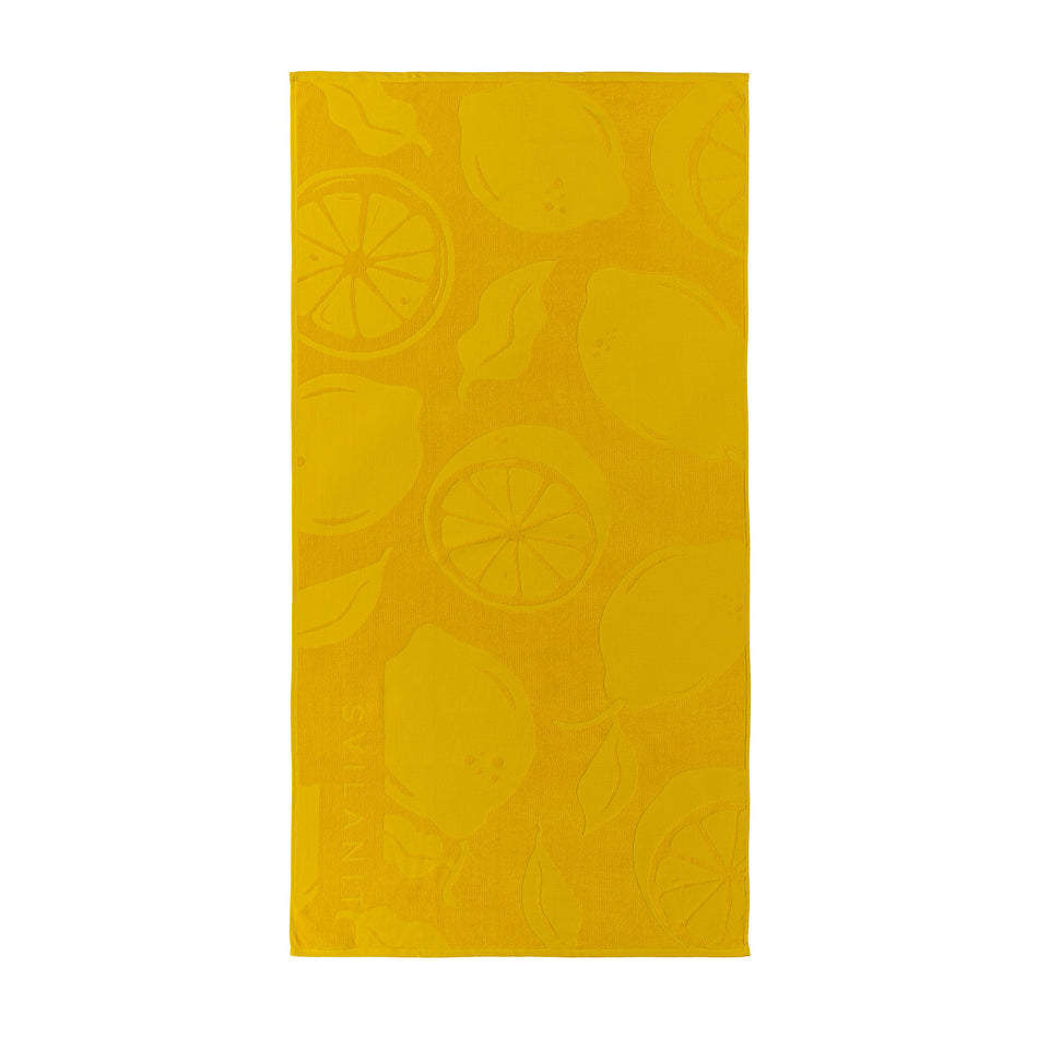 Svilanit prémium strandtörölköző Lemons, 80 x 160 cm