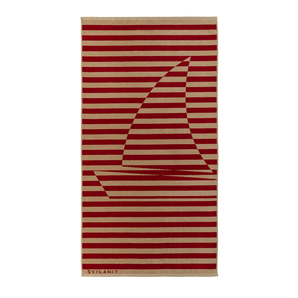 Svilanit prémium strandtörölköző Sailing Boat, 80 x 160 cm
