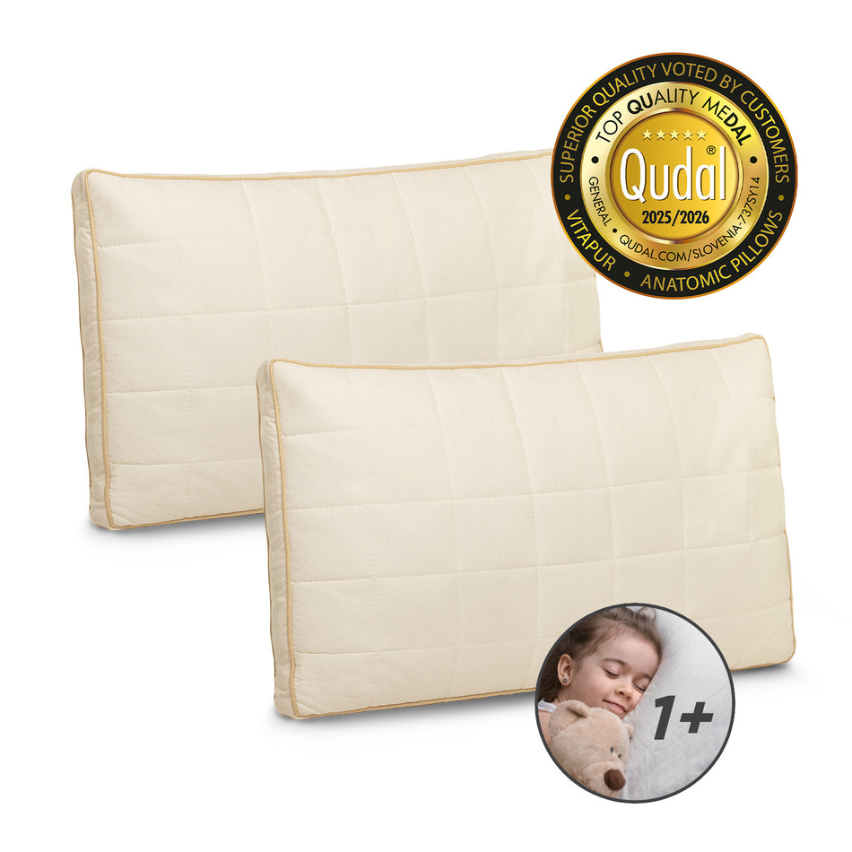2 x Vitapur My First Pillow kisgyermek párna bambusz szálakkal – 40 x 60 cm