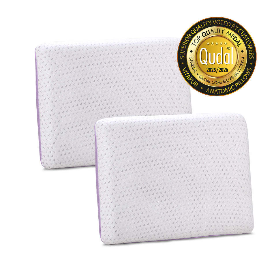 2 x klasszikus memóriahab párna Lavender Memory – 40 x 55 cm