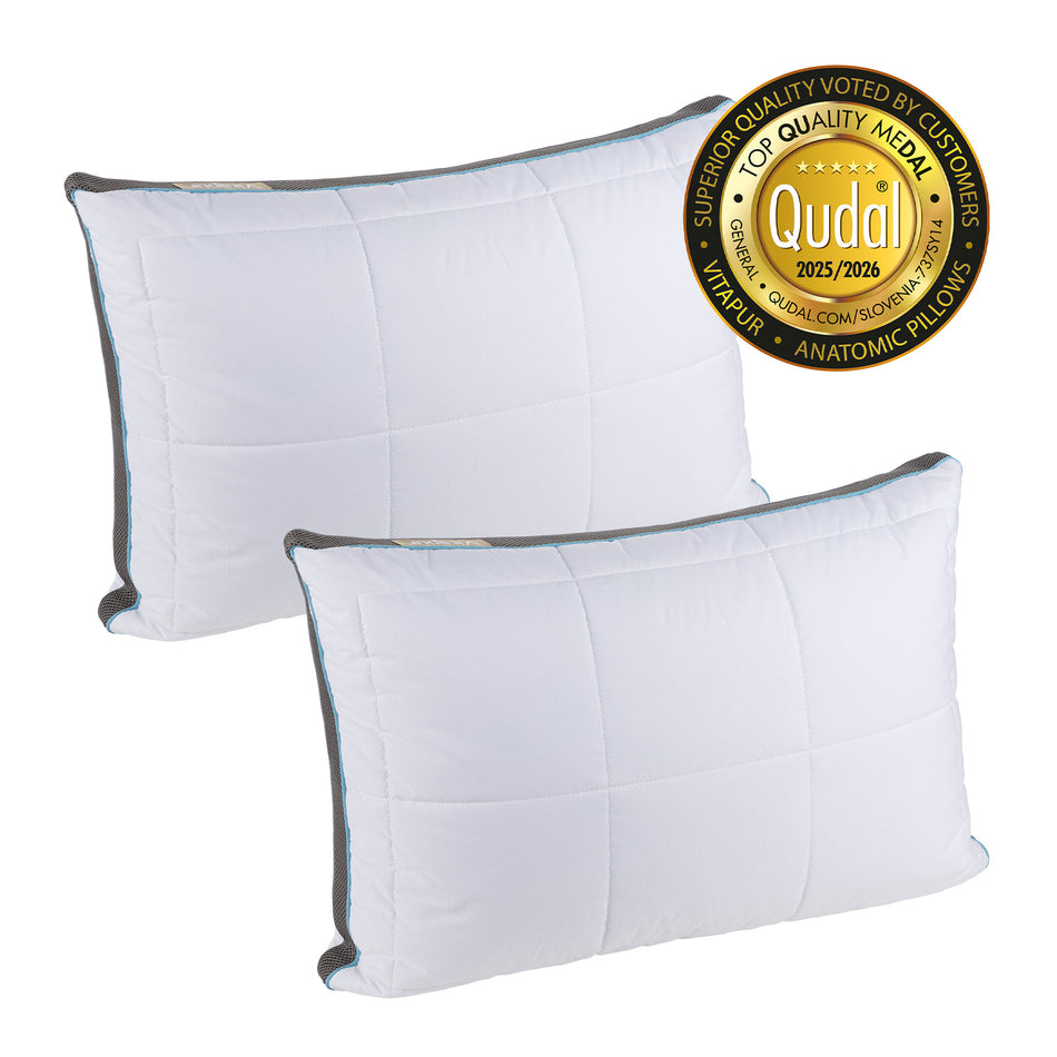2 x Vitapur MemoSilver Premium hibrid párna – 50 x 70 cm