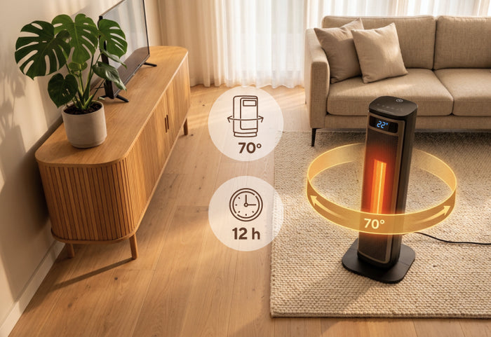 70°-os forgás az egyenletes hőelosztásért