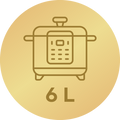 6 L kapacitás
