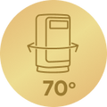 70°-os forgás a tengelye körül2